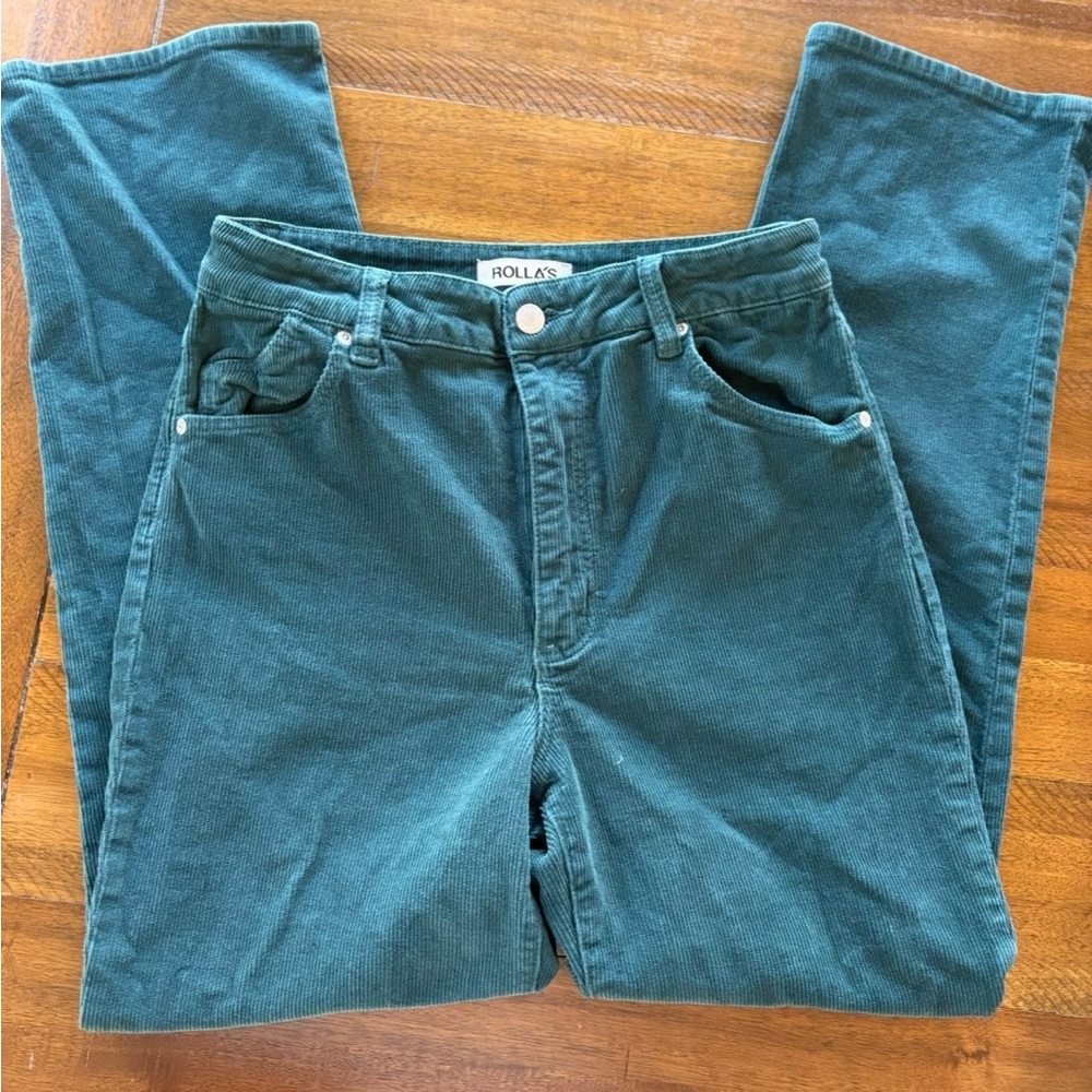 ROLLA’S Orginal Green Straight Leg Trousers 29
